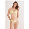 Intimissimi Brasiliana Carioca Pizzo E Microfibra Giallo