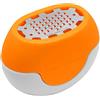Microplane Grattugia Zester Flexi Zesti Fine Arancio Acciaio Inossidabile e Silicone per Limoni, Arance e Altri agrumi