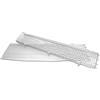 Sarei Haus- und Dachtechnik - Griglia per grondaia, per evitare l'occlusione a causa della presenza di foglie, in PVC, colore: grigio, 2,3 m