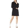 Amazon Essentials Abito Stile Felpa in Maglia con Scollo Serafino (Disponibile in Taglie Forti) Donna, Nero, M