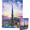 Universal Castle Puzzle 1000 Pezzi per Adulti, Panorama Paesaggistico, Fotografia di Monumento Mediorientale, Gioco di Puzzle Classico Impegnativo (Burj Khalifa Dubai, UAE)