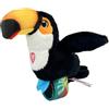 Happy Yappers Uccello peluche interattivo - Modalità Ricerca, Musica & Chirping Suoni, Modalità Sleep, Ricaricabile, Ideale per bambini dai 18 mesi in su, Cavo di ricarica USB-C incluso (Tukan)
