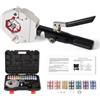 TOORGO Kydra-Krimp 71500 - Crimpatrice manuale per tubi CA idraulica, con 7 matrici, pinza crimpatrice manuale per aria condizionata e raccordi BH, Kydra-Krimp 71500, nero
