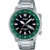 Casio Collection - Orologio da polso da uomo al quarzo Casual bracciale e cassa in Acciaio INOX di colore Grigio display analogico nero - MTD-130D-1A3