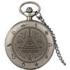 JFNHUTL Orologio da Tasca al Quarzo Gravity Bill Cipher Fall Time Gem Collana Ciondolo Orologio Regali
