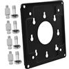 DIYEAH Supporto per Montaggio PC Nero in Acciaio Laminato a Freddo Smontaggio Rapido e Design Moderno Versatile per Monitor Mini e Staffa da Parete