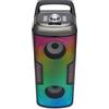 AIWA - KBTUS-100, Party Speaker Portatile, 16W RMS HyperBass, Bluetooth 5.3, True Wireless Stereo (TWS), Radio FM Digitale, Illuminazione RGB Flame, Ingressi USB/TF/AUX, Microfono Wireless Incluso