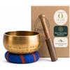 Ohm Store, set con campana tibetana, per yoga e meditazione