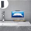 TFY Porta fazzoletti, supporto da parete da cucina compatibile con fazzoletti facciali e altre scatole di carta per tovaglioli, compatibile anche con altri dispositivi, nero