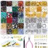 ygorios Kit per la creazione di gioielli per adulti - 1760 perline di cristallo e accessori, set di braccialetti e orecchini fai da te (cristallo)