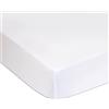 Easy dort Set di 2 protezioni per materasso, traverse 50 x 100 cm, culla per neonato, stile vintage, 50 x 100 cm, impermeabile e silenzioso, colore: bianco