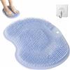Culinavog Piedi Scrubber per Doccia, massaggiatore per piedi, Massaggiatore Lavaggio del Piede per Doccia con Ventose Antiscivolo, Circolazione Sanguigna, per Peeling, Massaggio Alla Schiena