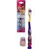 CARTOON Spazzolino manuale per bambini Principesse Disney accessorio per la cura dell'igiene orale spazzolino con manico ergonomico setole morbide
