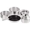BLACK CREVICE - Set da cucina per campeggio | Pentole per esterni in alluminio - 5 pezzi