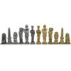 Italfama EGYPTIAN Metallo Scacchi Pezzi Oro Argento 12.5cm King Fatto IN Italia