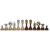 Italfama Scacchi In Ottone E Legno Persiani Placcati Oro E Argento Re 9cm Italia