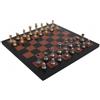 Italfama Ottone Scacchi Set Con Pelle Tavola Oro & Argento Placcato Fatto Italia