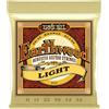 Ernie Ball, Earthwood Light 80/20 Bronze, Corde per chitarra acustica,diametro 11-52