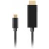 Lanberg Cavo Lanberg USB-C(M)->HDMI(M) 1M 4K 60HZ Nero [CA-CMHD-10CU-0005-BK]