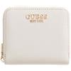 GUESS portafoglio Laurel II SLG Small Zip Around Wallet Bone avorio