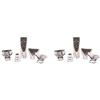 Feriuzymix 2 set di 5 strumenti per soffiatore ad aria calda, involucro termoretraibile per goffratura fai da te e saldatura a caldo