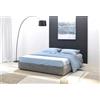 LettiPer IT - Sommier Gold Matrimoniale con o Senza Contenitore 160x190, Rivestimenti Sfoderabili in Tessuto Ecopelle Microfibra, Struttura in Legno, Piedini Personalizzabili, Made in Italy