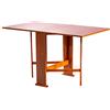 Liberoshopping Tavolo da pranzo richiudibile in legno 136x74 cm salvaspazio SUSANNA (Ciliegio)