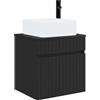 vidaXL Mobile lavabo da parete Nero 49 x 41 x 63 cm