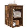 vidaXL Armadio Bagno In-between Rovere Fumo 30 x 35 x 50 cm, Mobiletto da bagno moderno, stile unico, ripostiglio utile, scaffali pratici, arredamento per casa