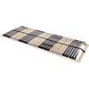 vidaXL Base a doghe Marrone 70 x 190 cm Legno massello di faggio, Mobili per camera moderna, letto rettangolare, base in faggio resistente, supporto per materasso alla moda, decorazione funzionale
