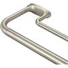 Mayrhyme, Bastone per tende doppio, avvolgente, per finestre, giunzione interna da 2,5 cm anteriore e posteriore da 1,5 cm, regolabile, con terminali e staffe in alluminio, nichel spazzolato, 71-304