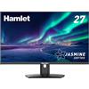 Hamlet Monitor 27" FHD IPS 100Hz Multimediale con Ingressi HDMI + DP + VGA e Base Regolabile in Altezza