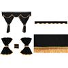 F-Core SET TENDE CABINA CLASSIC NERE SPECIFICHE PER IVECO STRALIS AS HI-WAY HI ROAD XP