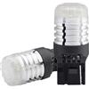 Simoni Racing 7440S Lampadine T20, No Polarity, Mono Filamento, 9 LED EMC3020 - Lampadine Alta Luminosità 6500K Bianca,per Interni Auto, Plafoniere, Luci di Lettura, Targa