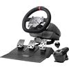 Does not apply MWH-RSX, Volante Simracing Con Force Feedback E Doppio Motore, Set 3 Pedali Resi