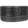 Logitech Wave Keys tastiera Ufficio RF senza fili + Bluetooth QWERTZ Ceco Grafit