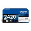 BROTHER TN-2420TWIN CARTUCCIA TONER 2 PZ ORIGINALE