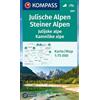 KOMPASS Wanderkarte 2801 Julische Alpen/Julijske alpe, Steiner Alpen/Kamniske alpe 1:75.000: Wanderkarte mit Radrouten und Skitouren.