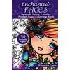 Hannah Lynn Art & Design Enchanted Faces: Mermaids, Fairies, & Fantasy Pocket-Sized Coloring Book