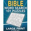 Drip Digital Bible Word Search 101 Puzzles Large Print: Puzzle Game With Inspirational Bible Verses for Adults and Kids