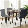 FurnitureR Chair, Fabrics Metallo, Grigio, 40 x 38 x 86 cm