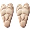 MEIION haltungshelfer SolesPro 5D - Soletta ortopedica per la cura dei piedi, in memory foam, suola morbida da uomo e da donna, 2 paia