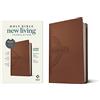 Tyndale House Pub Holy Bible: New Living Translation, Brown Celtic Cross, Leatherlike, Premium Value Thinline Bible, Filament Enabled