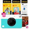 KODAK Printomatic Fotocamera - 75 Fogli - Stampa Zink 2x3" - 5MP, Portatile - Blu, Fotocamera + 75 fogli