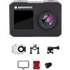 AGFAPHOTO - Action Camera - AC7000 - True 2.7K 30FPS, Doppio Schermo Touch, Grandangolo 120°, Custodia Impermeabile 30m - WiFi - 10 Accessori Inclusi