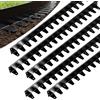 Teodute 5 Pezzi 1m Acciaio Zincato Corteccia per Giardino, Solido Durevole Bordura per Aiuola, 5cm Altezza Bordo per Aiuole, Bordura per Giardino per Scale Prato Sentiero (Nero)