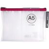 APLI Borsa, PVC, Blu, Giallo, Trasparente, A5