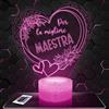 Lampephoto.fr - Lampada 3D Cuore per Il Miglior Insegnante Luce Notturna Tattile, Regalo per Maestra Preferito, Regalo per Il Miglior Insegnante, Regalo di Fine Anno, Regalo di Ringraziamento, Gadget