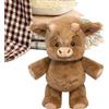 Jkioump Peluche Muccas Che Corre, 45cm Peluche Cinghiale, Cuscino Morbido Per Bambini, Adorabile Peluches Fattoria, Per Cameretta Asilo Soggiorno Auto
