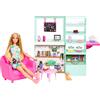 Barbie Barbie - Caffetteria Dolci Momenti, playset con teiera cambia colore, 1 gattino, mobili e 21+ accessori, giocattolo per bambini, 5+ anni, HKT94